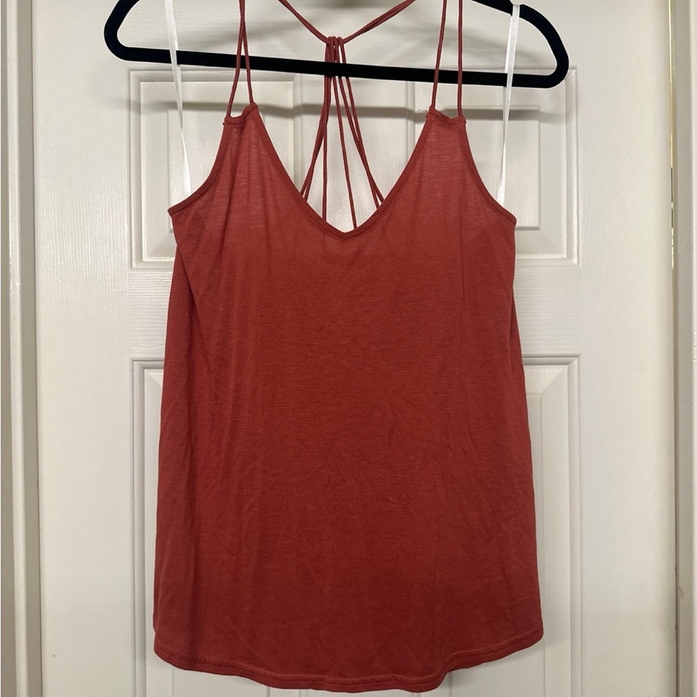 RVCA Rust Red Strappy V-Neck Camisole